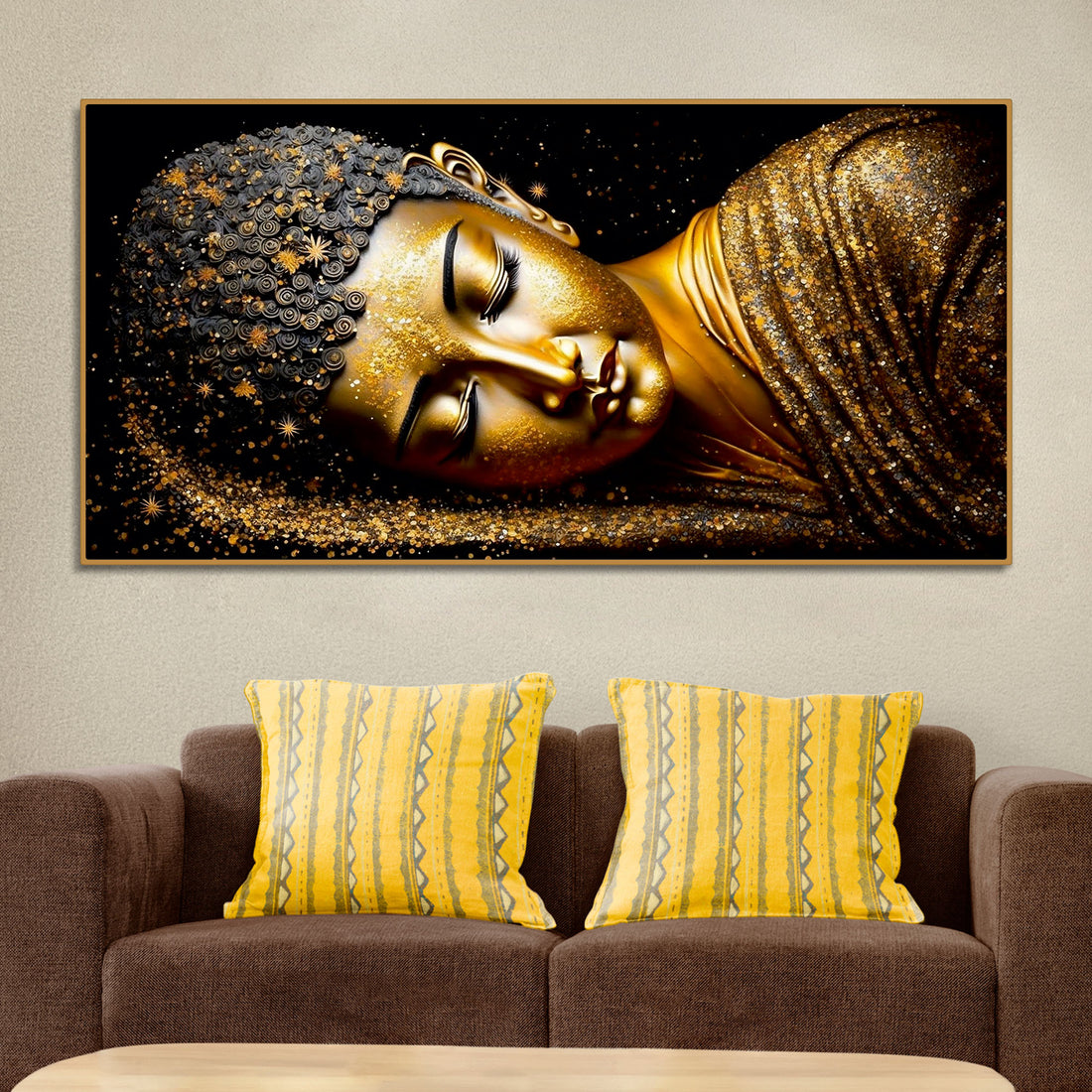 Golden Buddha Canvas Painting