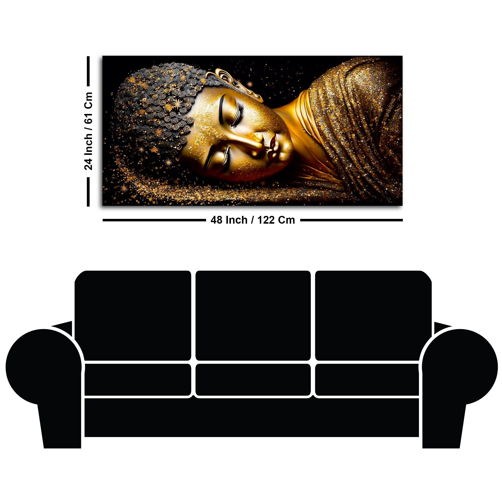 Large Buddha Wall Painting