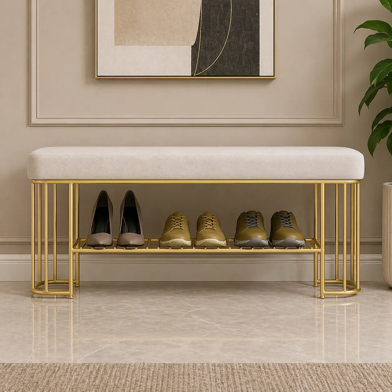 modern-gray-velvet-entryway-bench-with-shoe-rank