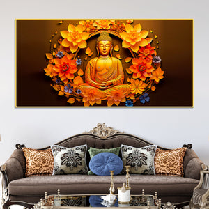 modern-home-decor-buddha-wall-painting