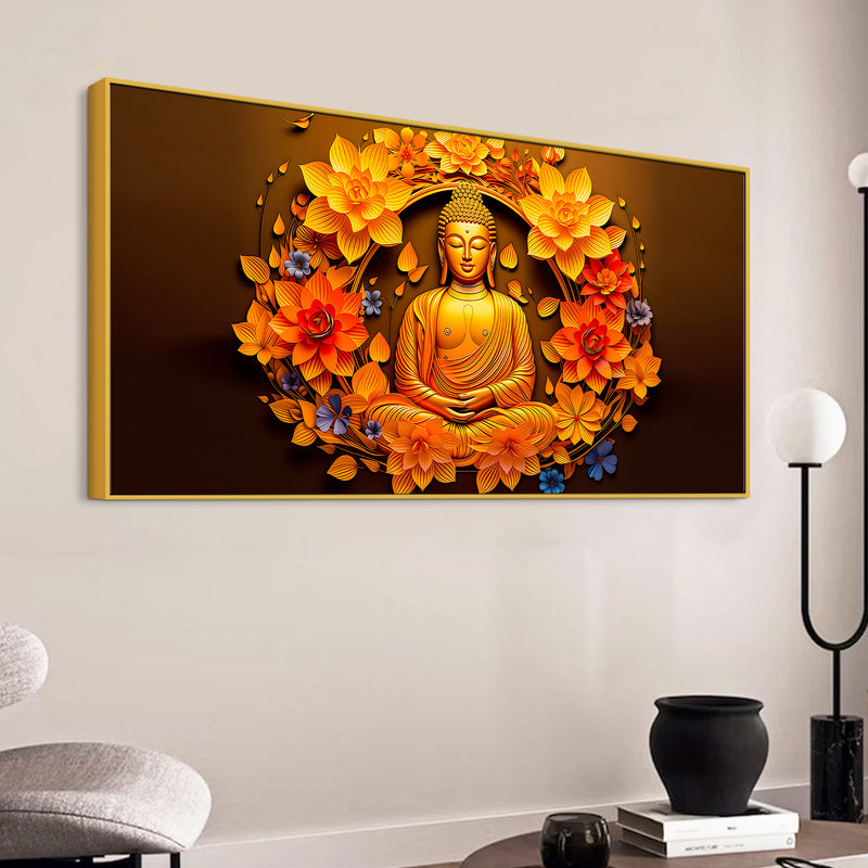 Modern Home Decor Buddha Wall Painting