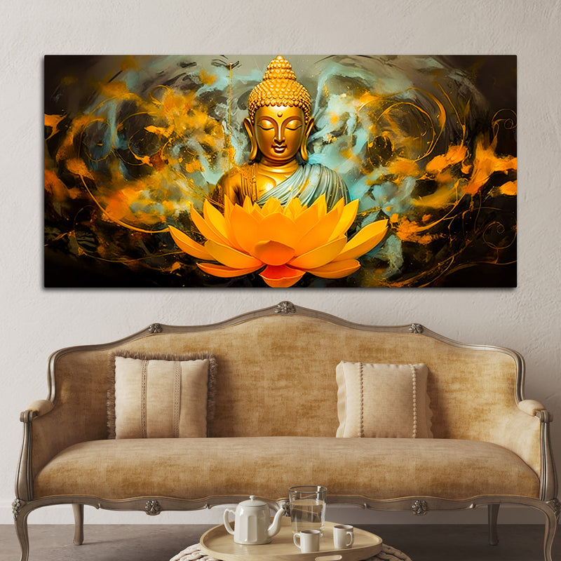 Modern Home Styling Buddha Wall Painting