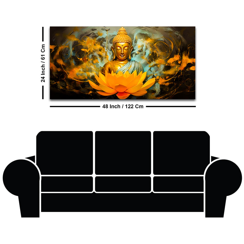 Modern Home Styling Buddha Wall Painting