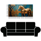 Modern Horse Canvas Wall Abstract Painting for Home Interiors