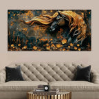 Modern Horse Canvas Wall Art Abstract Painting for Home Interiors