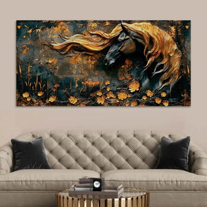 Modern Horse Canvas Wall Art Abstract Painting for Home Interiors