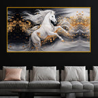 Modern Horse Crystal Glass Painting for Premium Décor