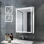 Modern LED Bathroom Mirror with Touch Sensor & Backlit Design