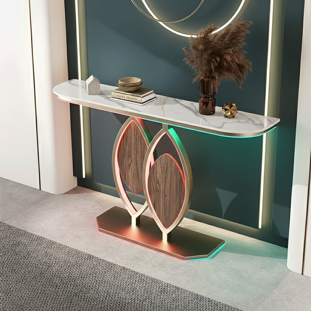 Modern LED Console Table | Premium Entryway & Hall Furniture (SS 302)