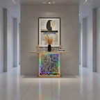 modern-led-console-table-with-lion-art-for-luxury-decor