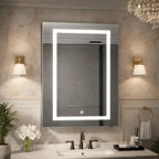 Modern LED Mirror Cabinet with Rectangular Light Frame