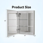 Modern LED Mirror Cabinet with Rectangular Light Frame