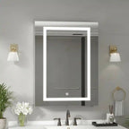 Modern LED Mirror Cabinet with Rectangular Light Frame