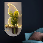 Modern LED Wall Art Shelf for Modern Home Interiors
