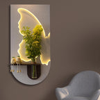 Modern LED Wall Art Shelf for Modern Home Interiors