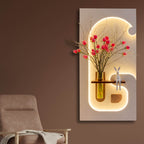 Modern LED Wall Decor with Vase Holder Decor