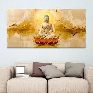 Modern Lord Buddha Canvas Painting