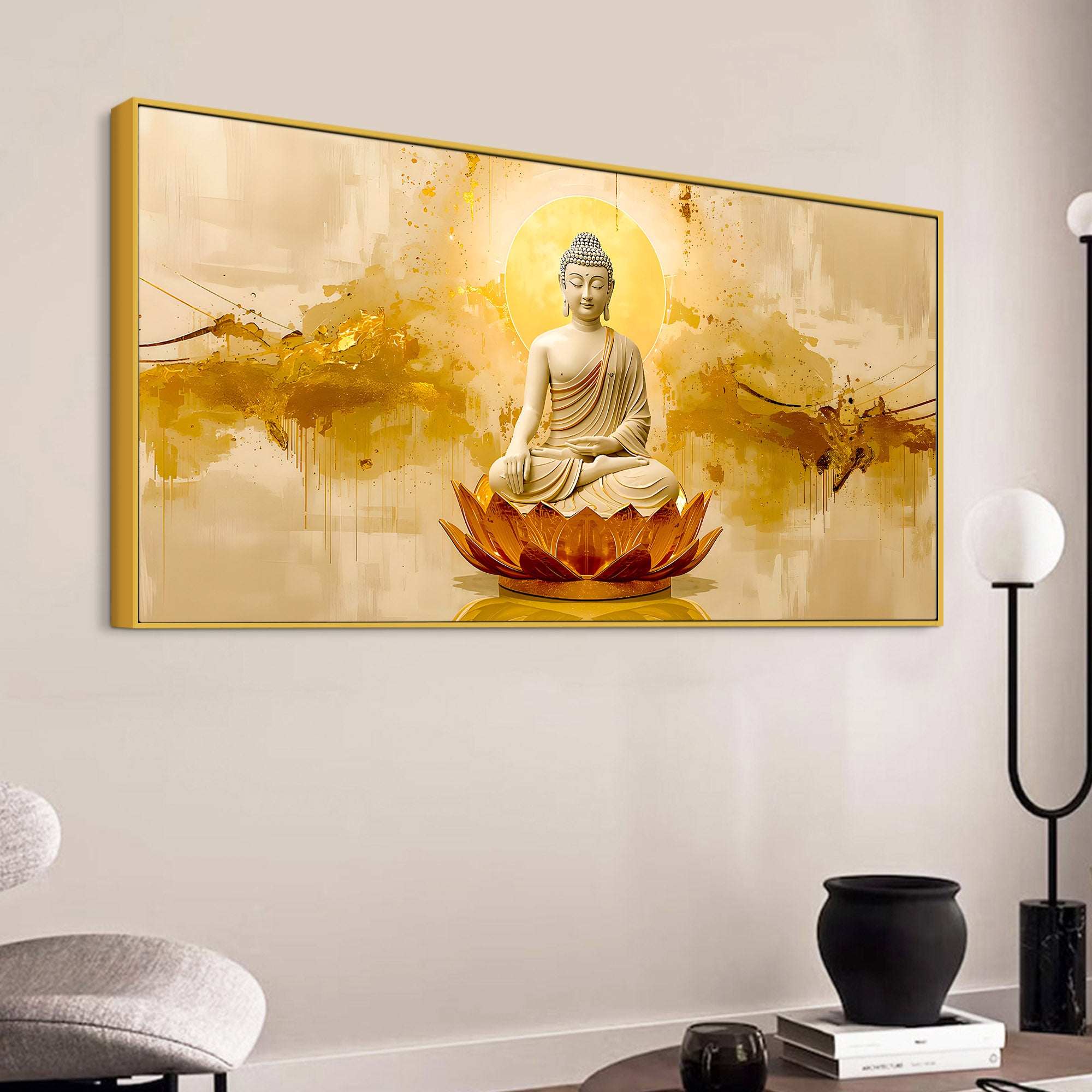 Modern Lord Buddha Canvas Painting