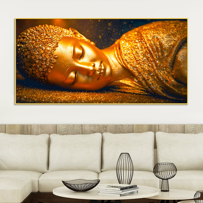 Modern Lord Buddha Canvas Wall Painting for Home & Office
