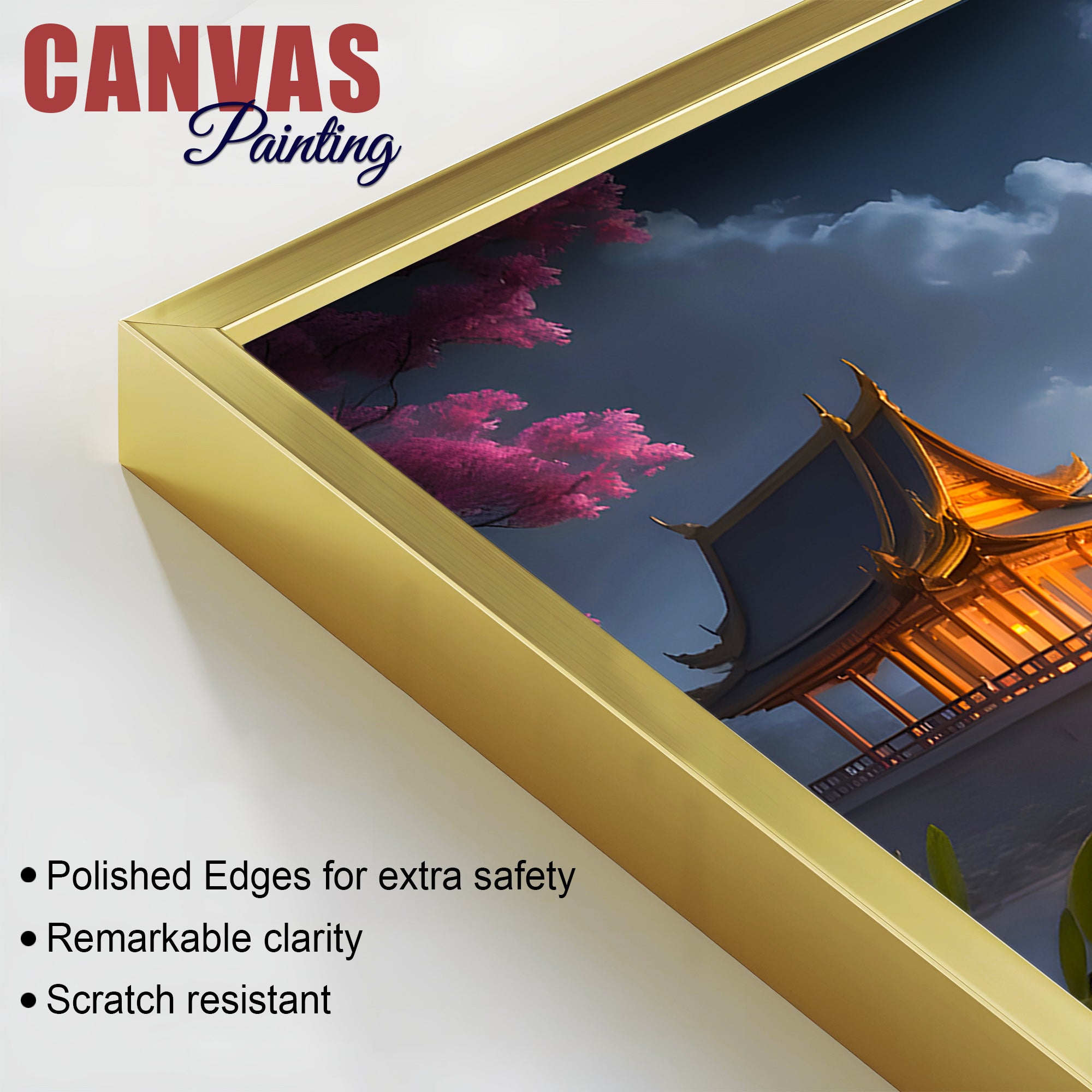 Modern Lord Buddha Canvas Wall Painting for Living Room Interior