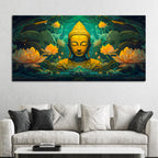Modern Lord Buddha Canvas Wall Painting for Room Décor