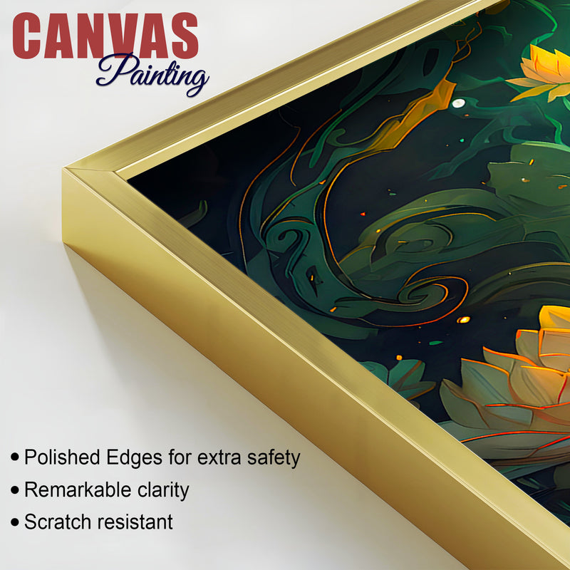 Modern Lord Buddha Canvas Wall Painting for Room Décor