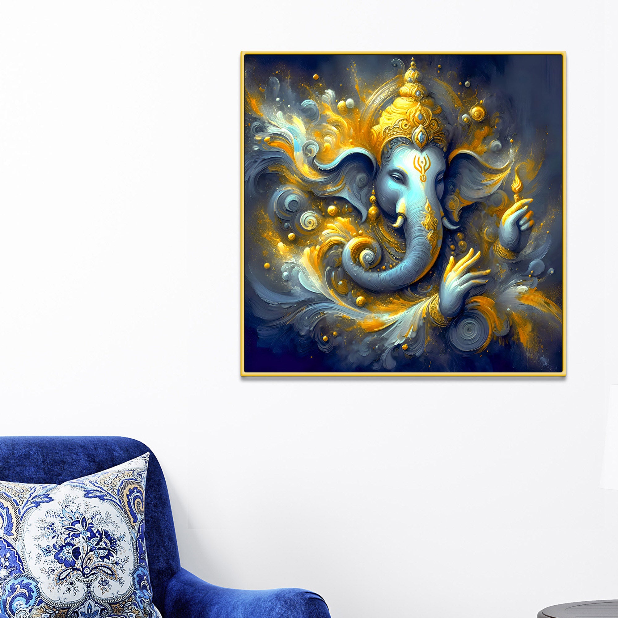 Modern Lord Ganesha Wall Artwork Painting
