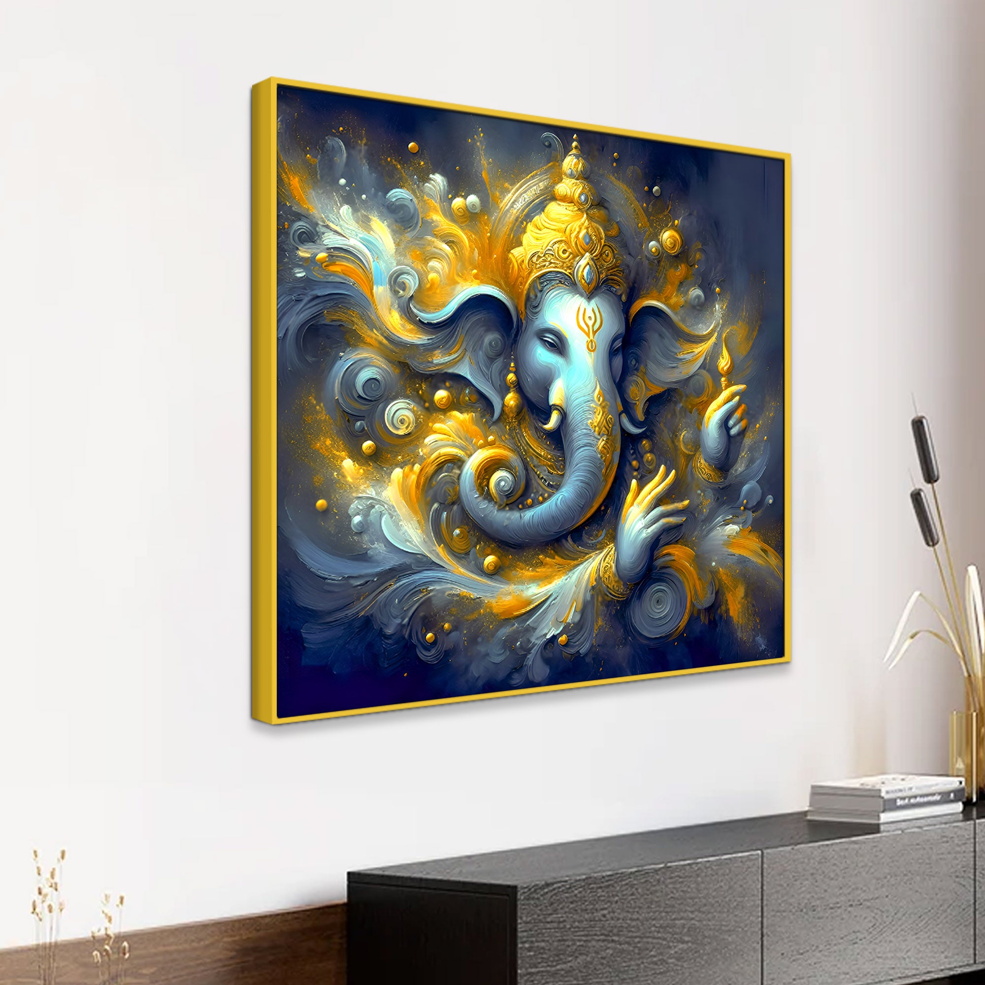 Modern Lord Ganesha Wall Artwork Painting