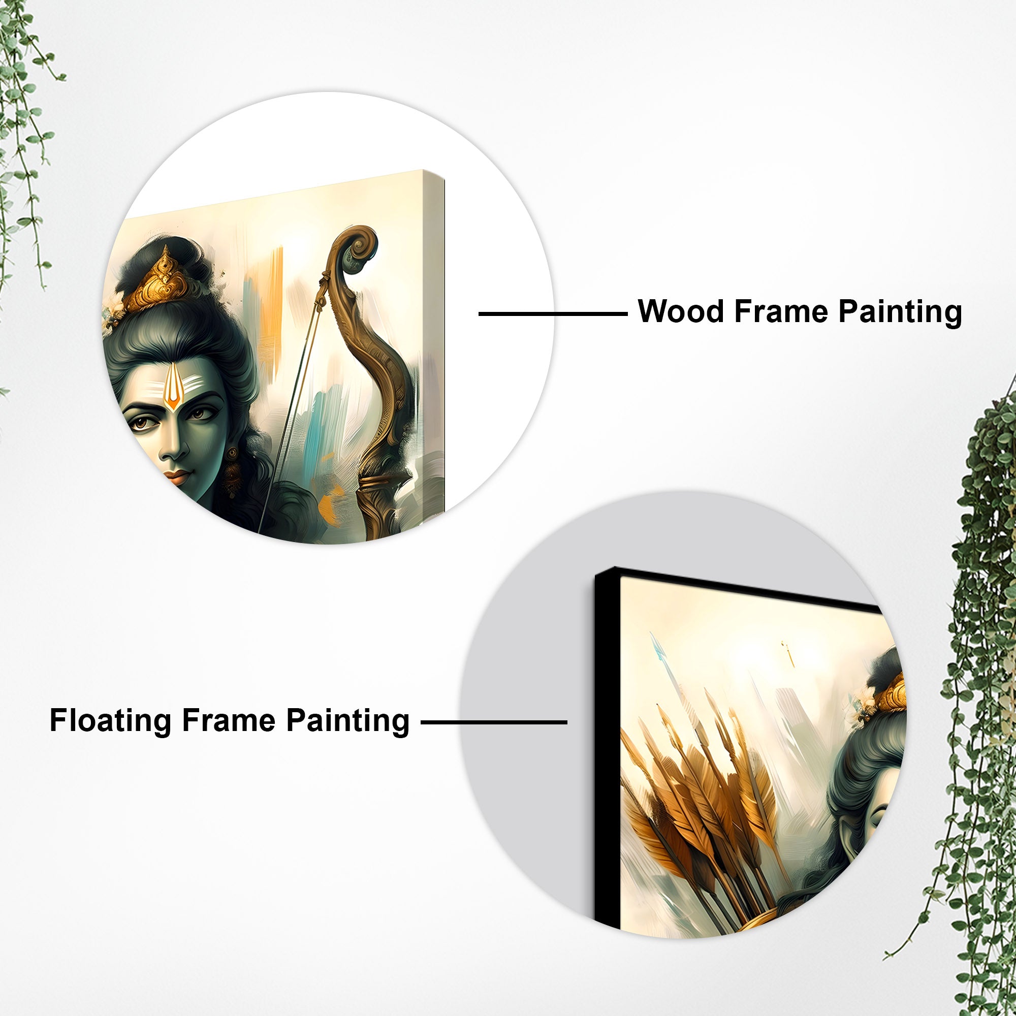 Modern Lord Ram Painting Spiritual Wall Art for Home