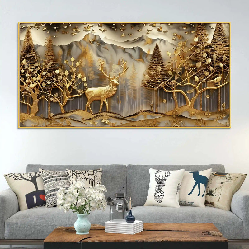 Modern Luxury Abstract Canvas Painting for Home Decor