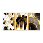 Modern Luxury Abstract Home Decor Canvas Wall Painting Set of Three