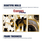 Modern Luxury Abstract Home Decor Canvas Wall Painting Set of Three