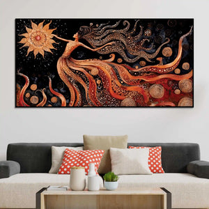 Modern Luxury Abstract Woman Canvas Painting