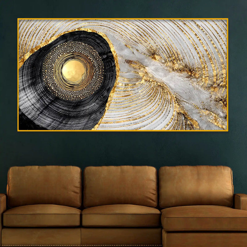 Modern Luxury Crystal Glass Painting for Wall Décor
