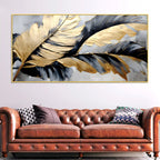 Modern Luxury Feather Abstract Painting