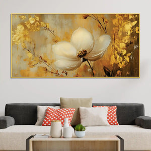 Modern Luxury Floral Canvas Painting for Home Decor