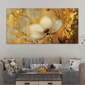 Modern Luxury Floral Canvas Painting for Home Decor