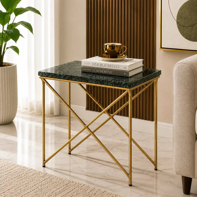 Modern Luxury Side Table with Premium Marble Surface