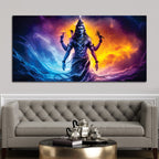 Modern Mahadev Canvas Painting for Peaceful Wall Decoration