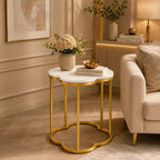 Modern Marble Top Side Table