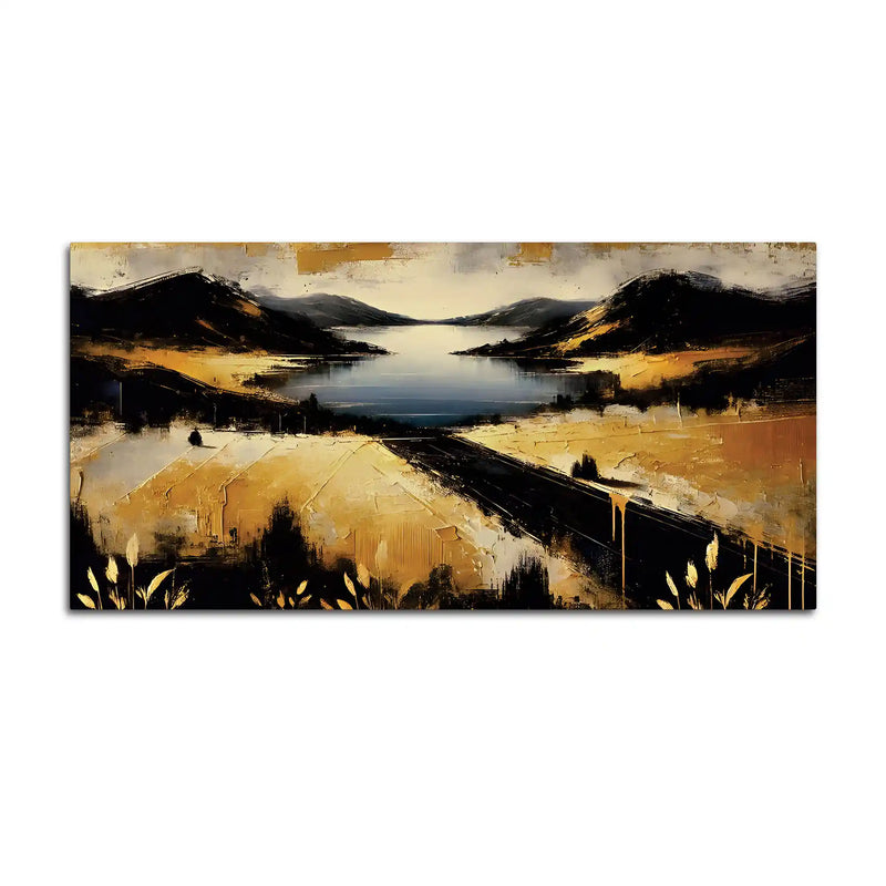 Modern Minimal Abstract Canvas Painting for Stylish Home
