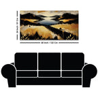Modern Minimal Abstract Canvas Painting for Stylish Home