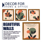 Modern Minimalist Abstract Leaves Art Wall Frame Set of Four
