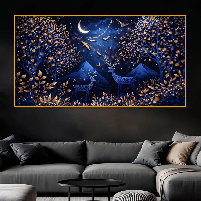 Modern Nature Decor Crystal Glass Wall Painting