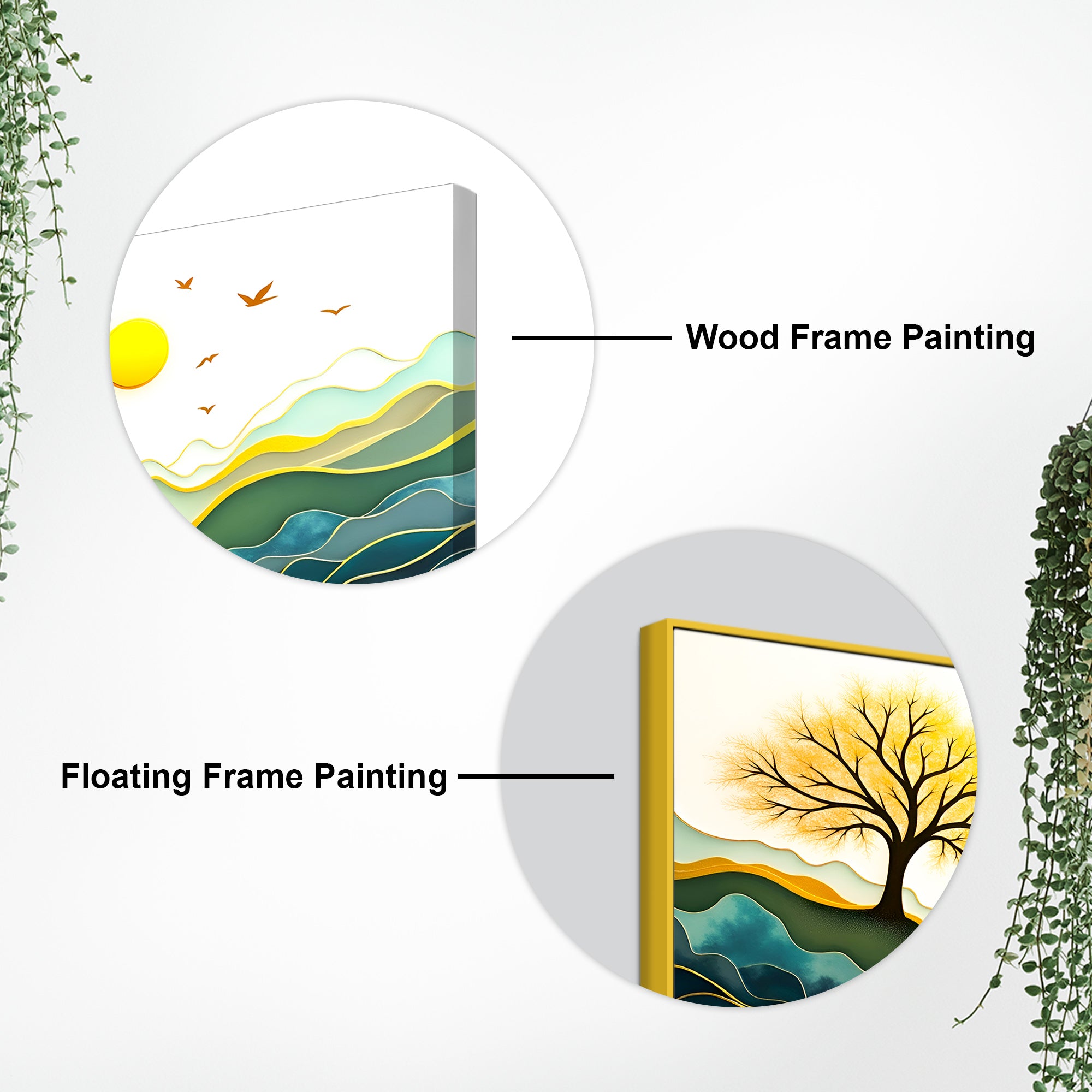 Modern Nature Deer Wall Painting for Stylish Home Interior