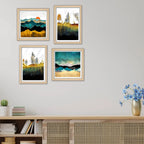 Modern Nature Wall Art Frame Set of 4