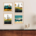 Modern Nature Wall Art Frame Set of 4