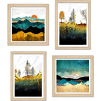 Modern Nature Wall Art Frame Set of 4