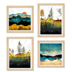 Modern Nature Wall Art Frame Set of 4