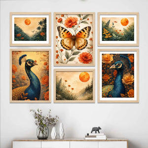 Modern Nature Wall Art Frame Set of 6